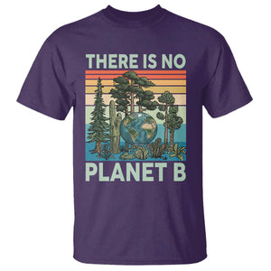 Vintage There Is No Planet B Earth Day Gift T Shirt TS12 Purple Print Your Wear