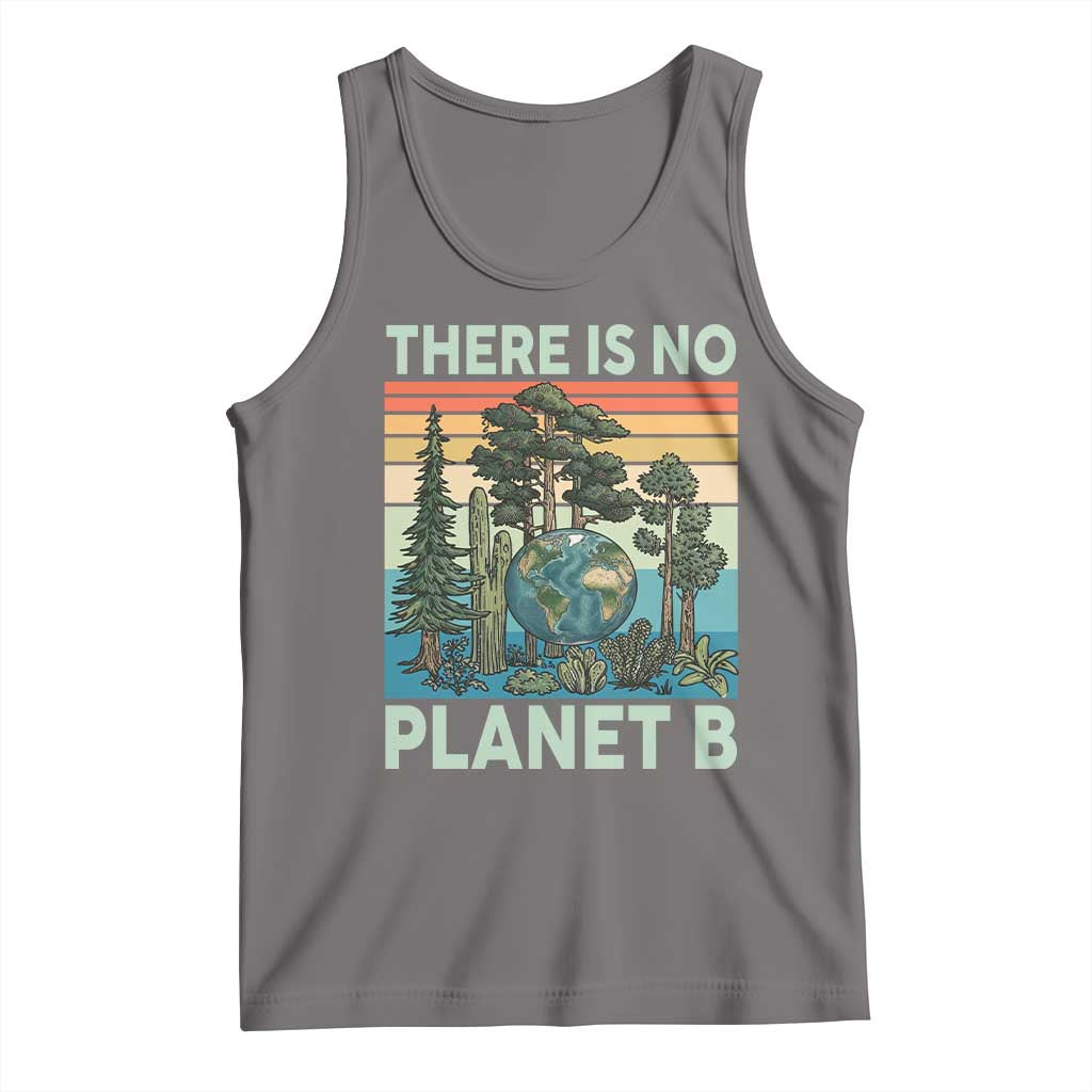 Vintage There Is No Planet B Earth Day Gift Tank Top TS12 Deep Heather Print Your Wear