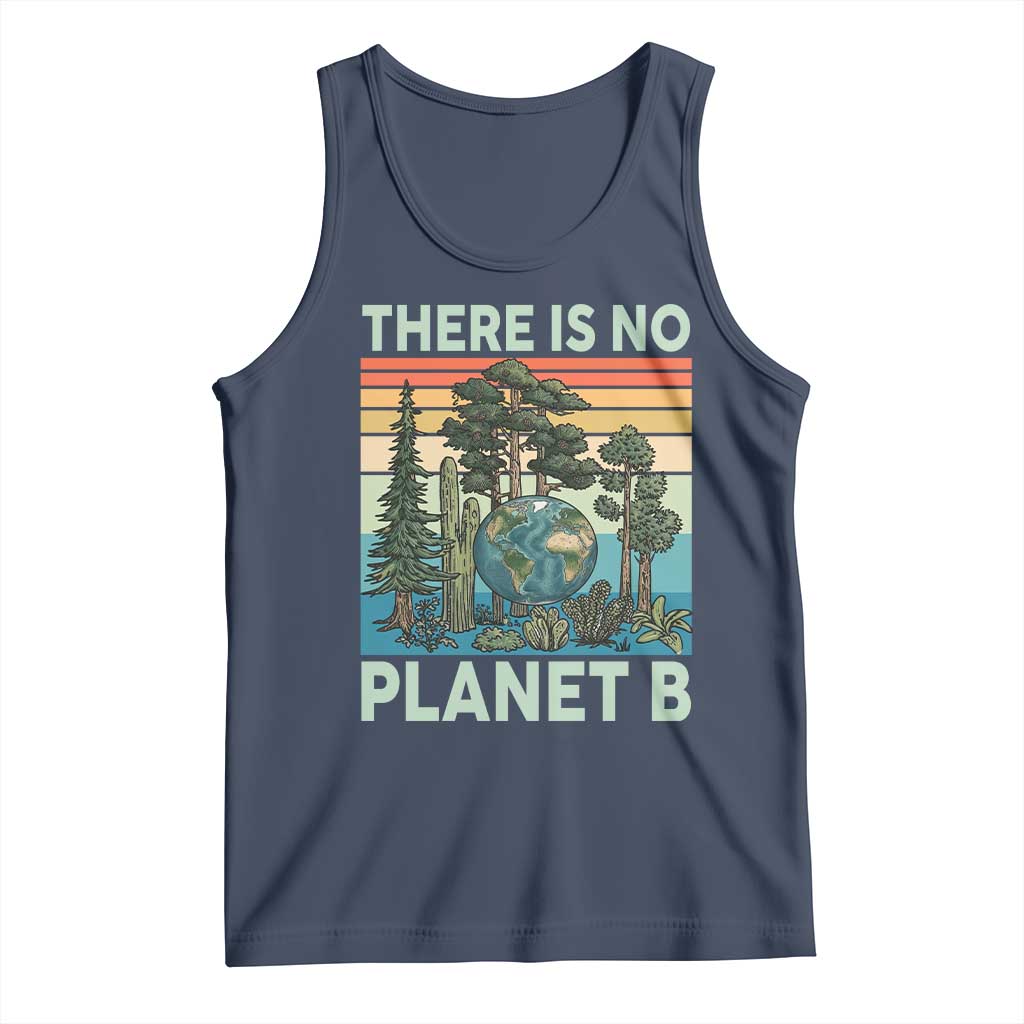 Vintage There Is No Planet B Earth Day Gift Tank Top TS12 Navy Print Your Wear