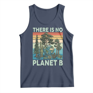 Vintage There Is No Planet B Earth Day Gift Tank Top TS12 Navy Print Your Wear