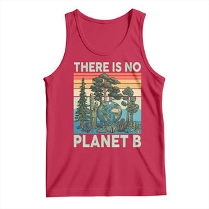 Vintage There Is No Planet B Earth Day Gift Tank Top TS12 Red Print Your Wear