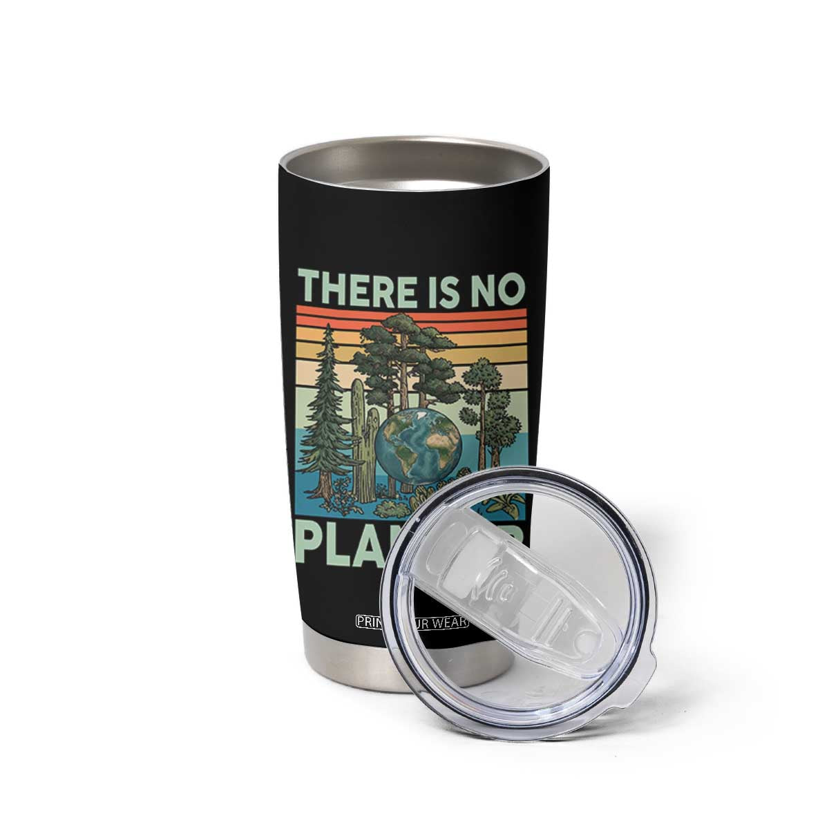 Vintage There Is No Planet B Earth Day Gift Tumbler Cup TS12 Print Your Wear