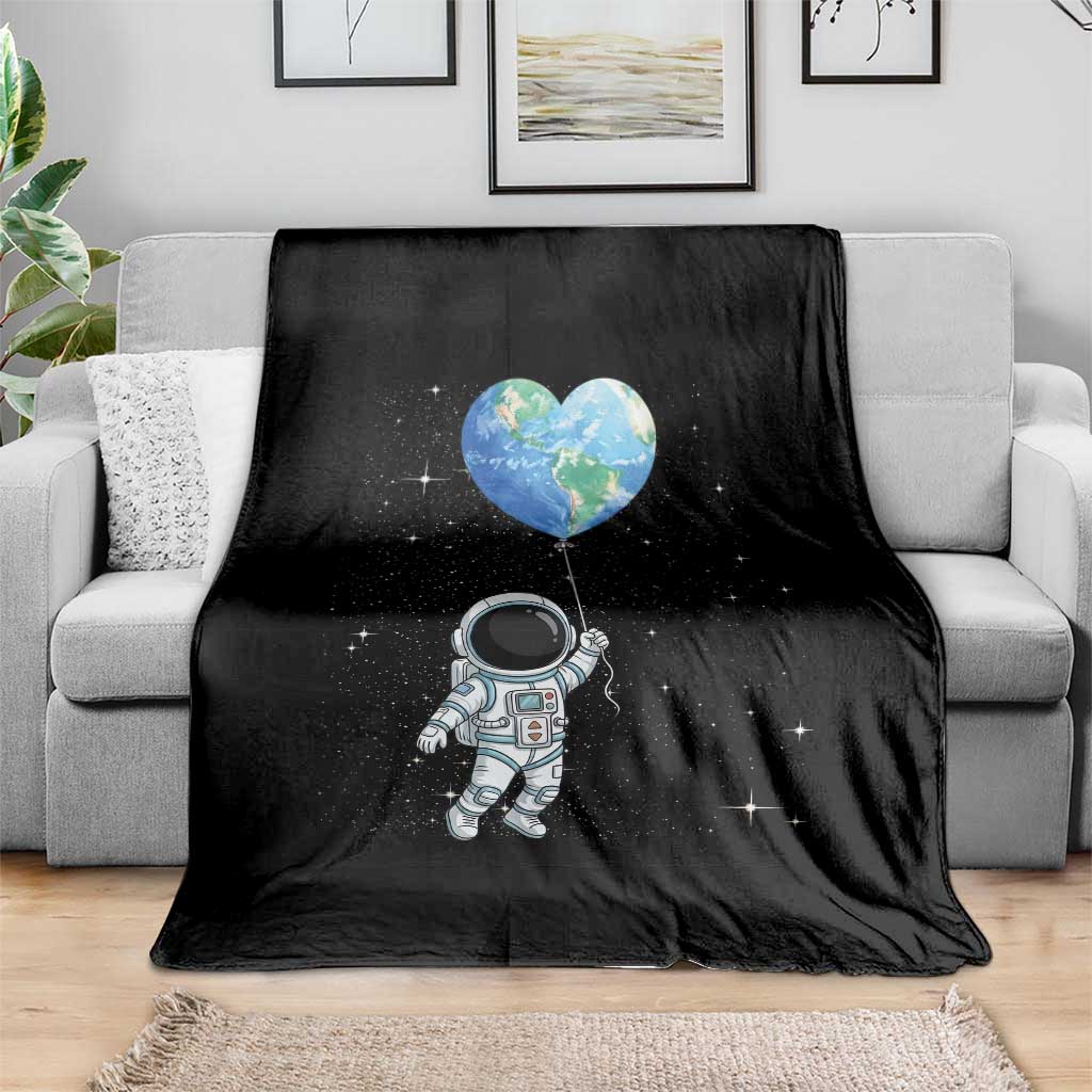 Astronaut Protect The Planet Throw Blanket Earth Day Gift TS12 Print Your Wear