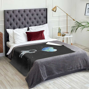 Astronaut Protect The Planet Throw Blanket Earth Day Gift TS12 Print Your Wear
