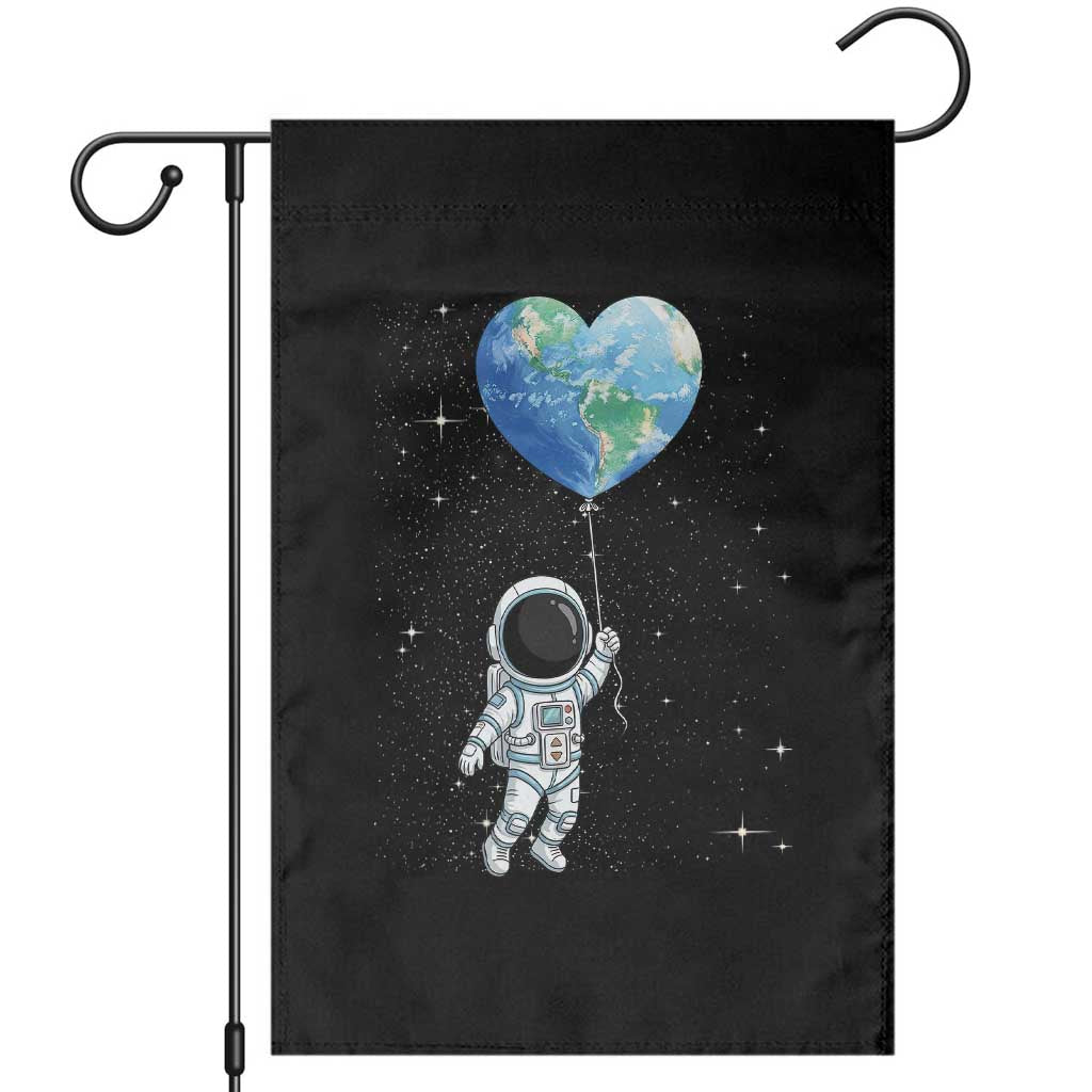 Astronaut Protect The Planet Garden Flag - Earth Day Gift TS12 Black Print Your Wear