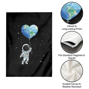 Astronaut Protect The Planet Garden Flag - Earth Day Gift TS12 Print Your Wear