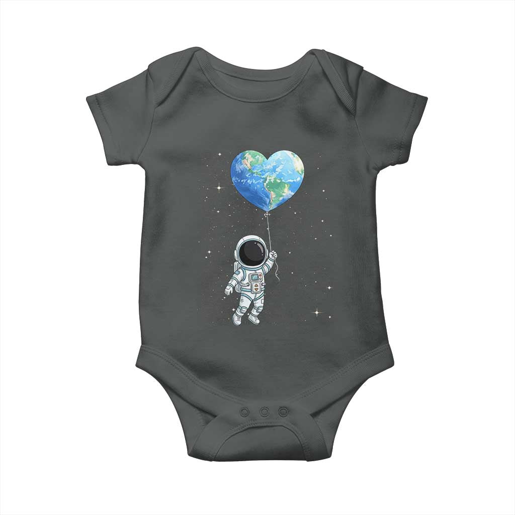 Astronaut Protect The Planet Baby Onesie Earth Day Gift TS12 Dark Heather Print Your Wear