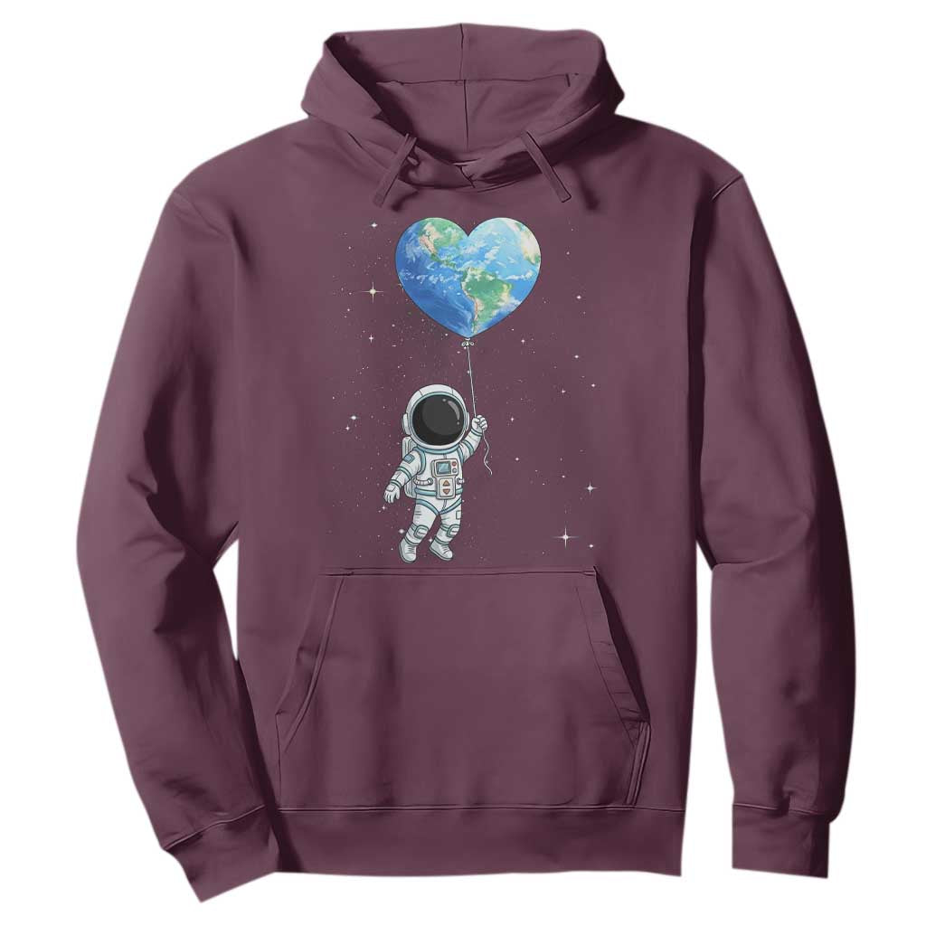 Astronaut Protect The Planet Hoodie Earth Day Gift TS12 Maroon Print Your Wear