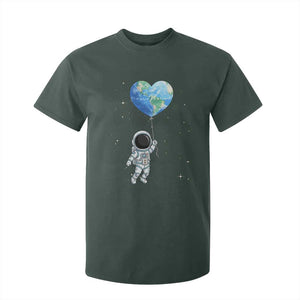 Astronaut Protect The Planet T Shirt For Kid Earth Day Gift TS12 Dark Forest Green Print Your Wear