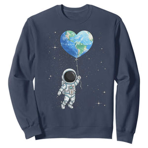 Astronaut Protect The Planet Sweatshirt Earth Day Gift TS12 Navy Print Your Wear