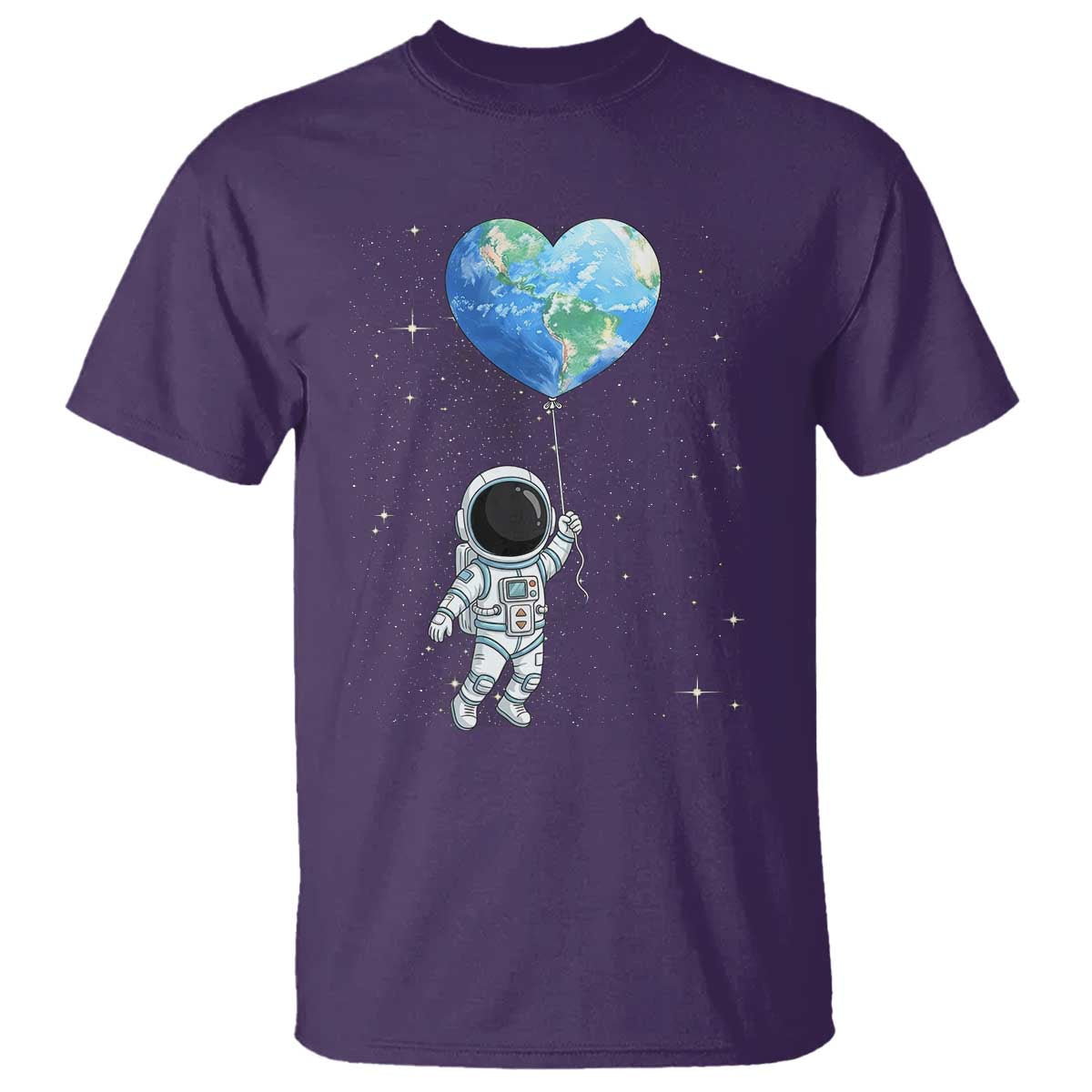 Astronaut Protect The Planet T Shirt Earth Day Gift TS12 Purple Print Your Wear