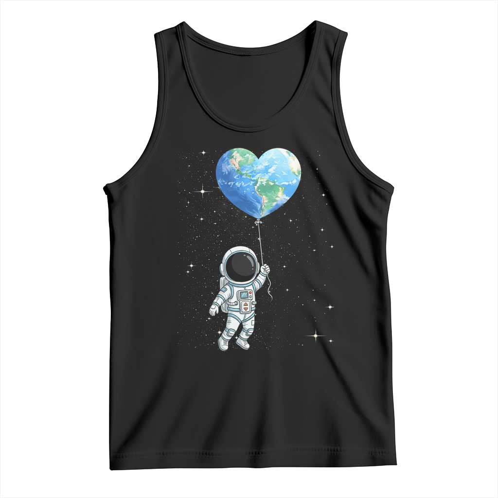Astronaut Protect The Planet Tank Top Earth Day Gift TS12 Black Print Your Wear