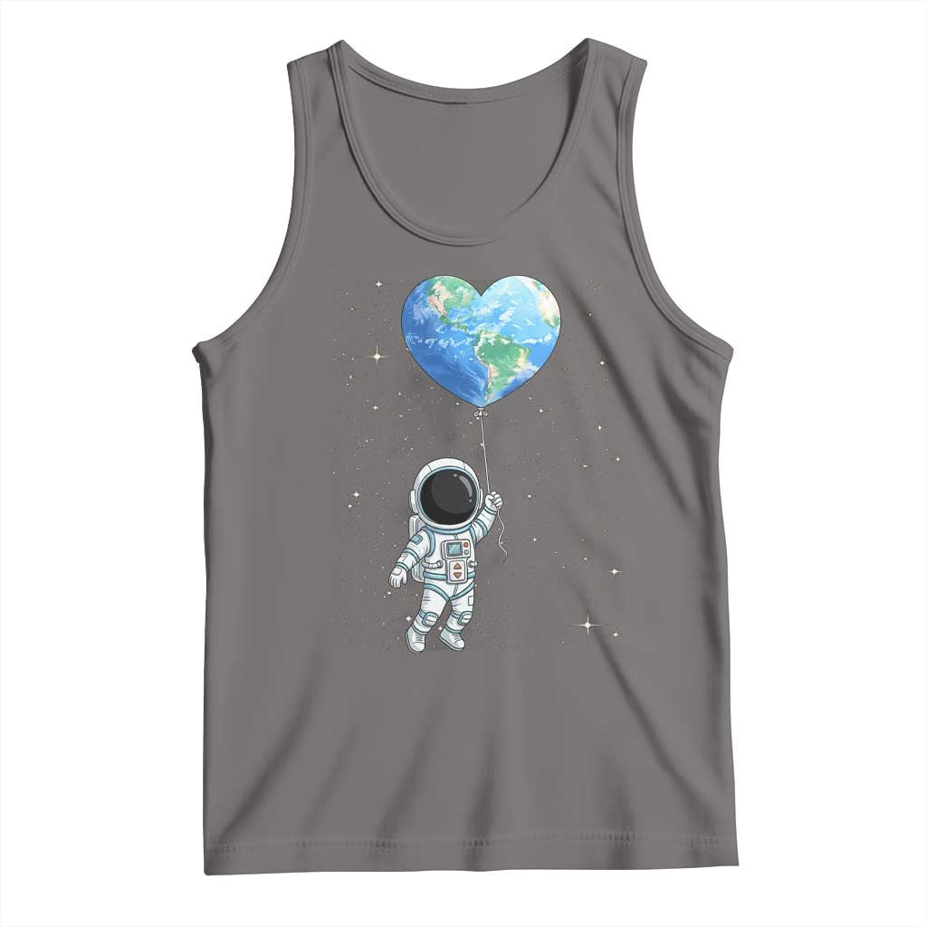 Astronaut Protect The Planet Tank Top Earth Day Gift TS12 Deep Heather Print Your Wear