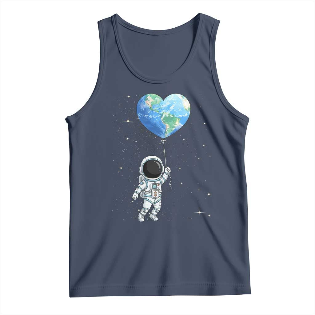 Astronaut Protect The Planet Tank Top Earth Day Gift TS12 Navy Print Your Wear