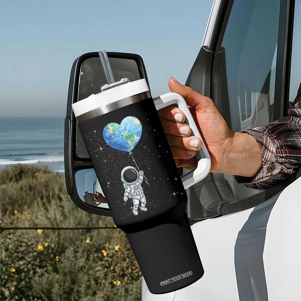 Astronaut Protect The Planet Tumbler With Handle Earth Day Gift TS12 Print Your Wear