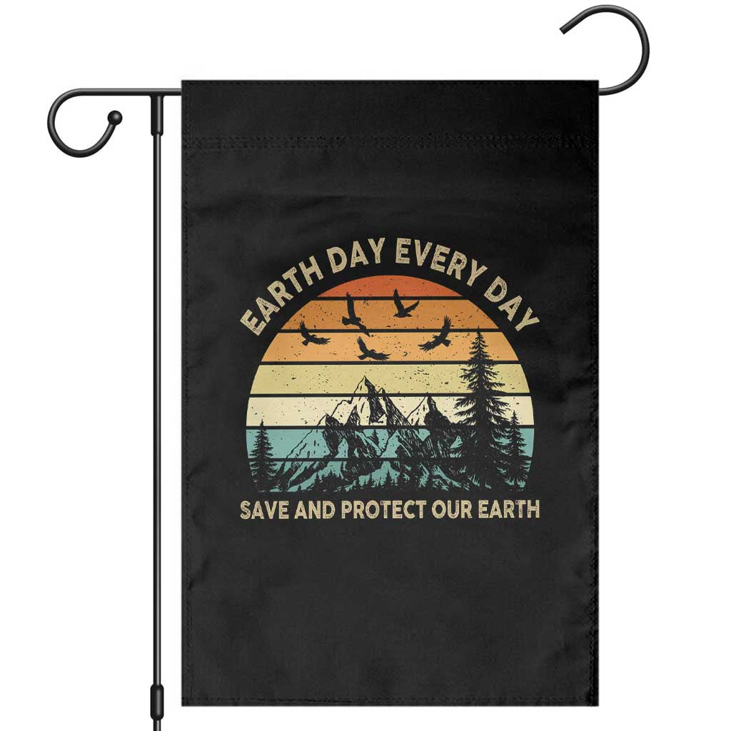 Earth Day Everyday Garden Flag Save And Protect Our Earth TS12 Black Print Your Wear