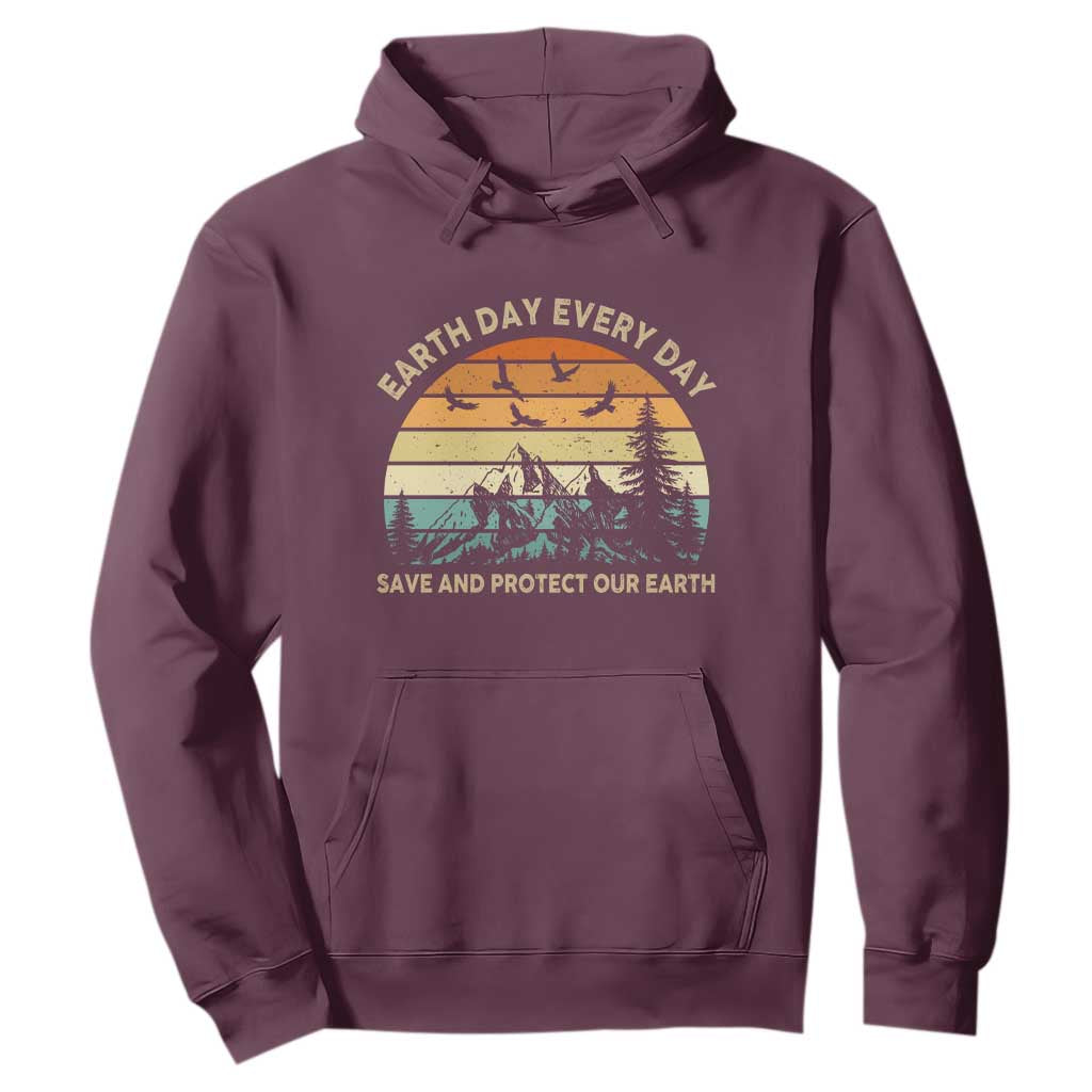 Earth Day Everyday Hoodie Save And Protect Our Earth TS12 Maroon Print Your Wear