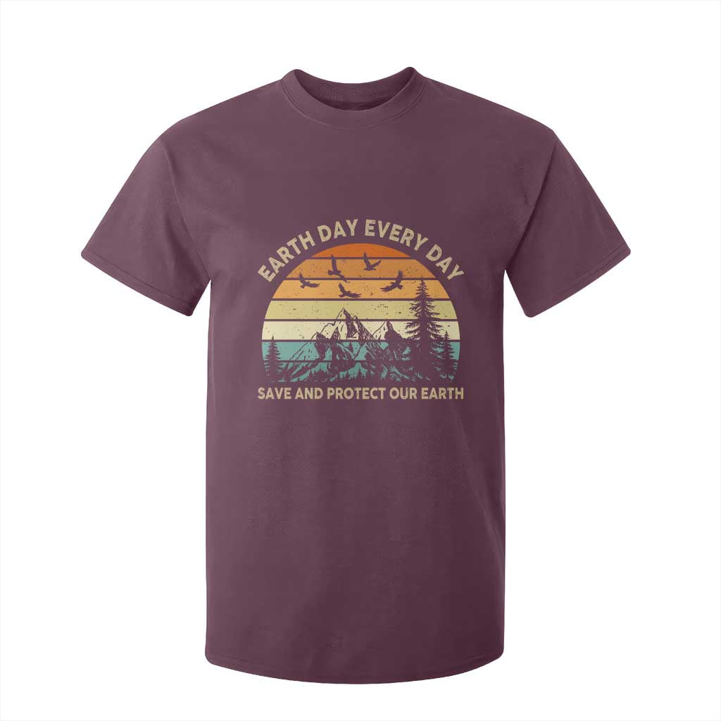 Earth Day Everyday T Shirt For Kid Save And Protect Our Earth TS12 Maroon Print Your Wear