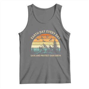 Earth Day Everyday Tank Top Save And Protect Our Earth TS12 Black Heather Print Your Wear