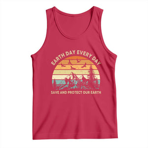 Earth Day Everyday Tank Top Save And Protect Our Earth TS12 Red Print Your Wear