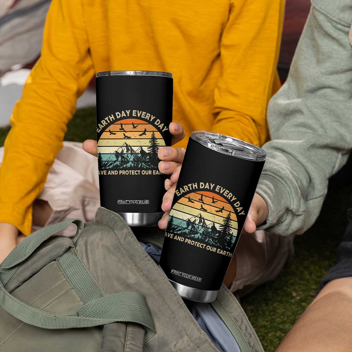 Earth Day Everyday Tumbler Cup Save And Protect Our Earth TS12 Print Your Wear