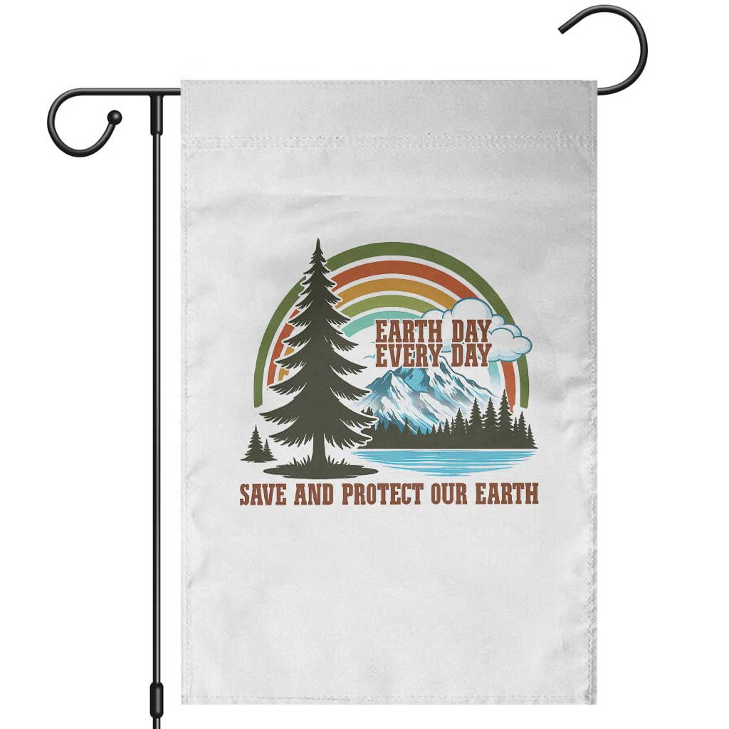 Earth Day Everyday Garden Flag Save The Planet Nature Lover Gift TS12 White Print Your Wear