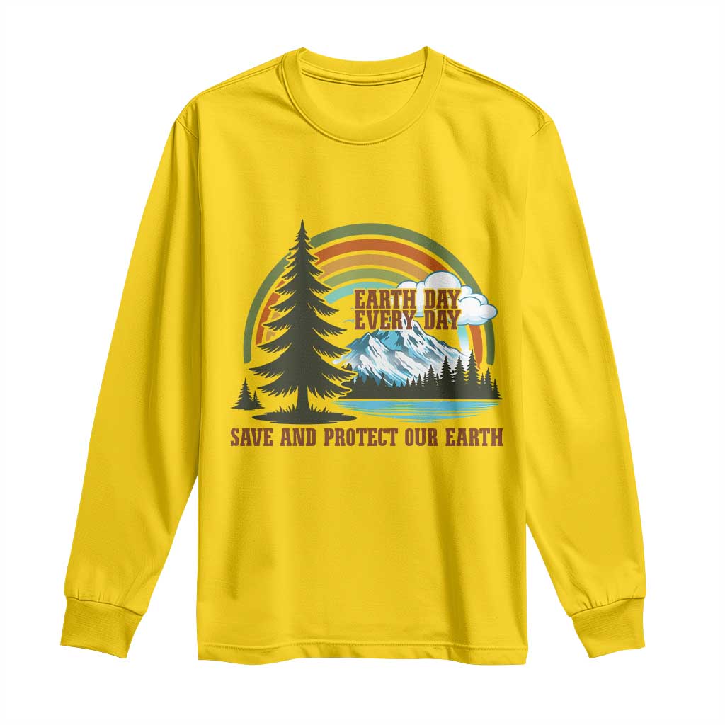 Earth Day Everyday Long Sleeve Shirt Save The Planet Nature Lover Gift TS12 Daisy Print Your Wear