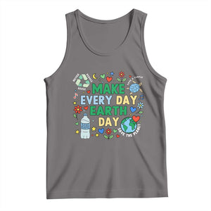 Make Every Day Earth Day Student Gift Tank Top Environmental Awareness TS12 Deep Heather Print Your Wear