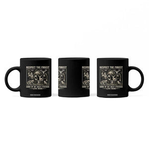 Respect The Forest My Best Friends Live Here Coffee Mug Cryptid Forest Lover TS12 Print Your Wear