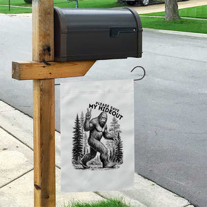 Please Save My Hideout Garden Flag Bigfoot Forest Protector TS12 Print Your Wear