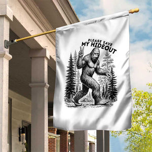 Please Save My Hideout Garden Flag Bigfoot Forest Protector TS12 Print Your Wear