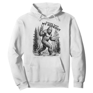 Please Save My Hideout Hoodie Bigfoot Forest Protector TS12 White Print Your Wear