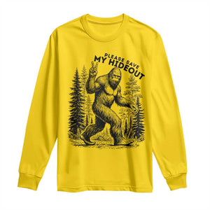 Please Save My Hideout Long Sleeve Shirt Bigfoot Forest Protector TS12 Daisy Print Your Wear
