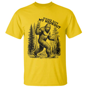 Please Save My Hideout T Shirt Bigfoot Forest Protector TS12 Daisy Print Your Wear