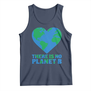 There Is No Planet B Tank Top Earth Day Nature Lover Gift TS12 Navy Print Your Wear