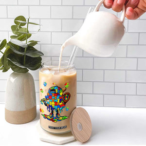 Autism Acceptance Baseball Glass Can Colorful Drip Graphic Neurodiversity Support TS12 Print Your Wear