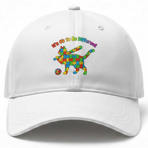 Autism Acceptance Baseball Cat Baseball Cap It Is Ok To Be Different TS12 Print Your Wear