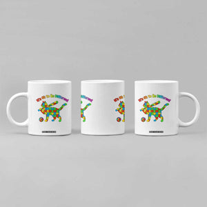 Autism Acceptance Baseball Cat Coffee Mug It Is Ok To Be Different TS12 Print Your Wear