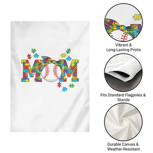 Autism Acceptance Baseball Mom Garden Flag Proud Mom Inclusive Support Graphic TS12 Print Your Wear