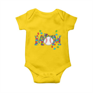 Autism Acceptance Baseball Mom Baby Onesie Proud Mom Inclusive Support Graphic TS12 Daisy Print Your Wear