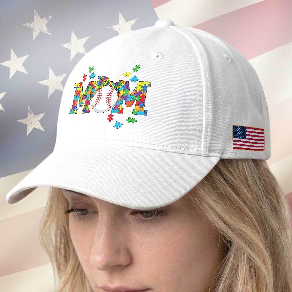 Autism Acceptance Baseball Mom Baseball Cap Proud Mom Inclusive Support Graphic TS12 Print Your Wear