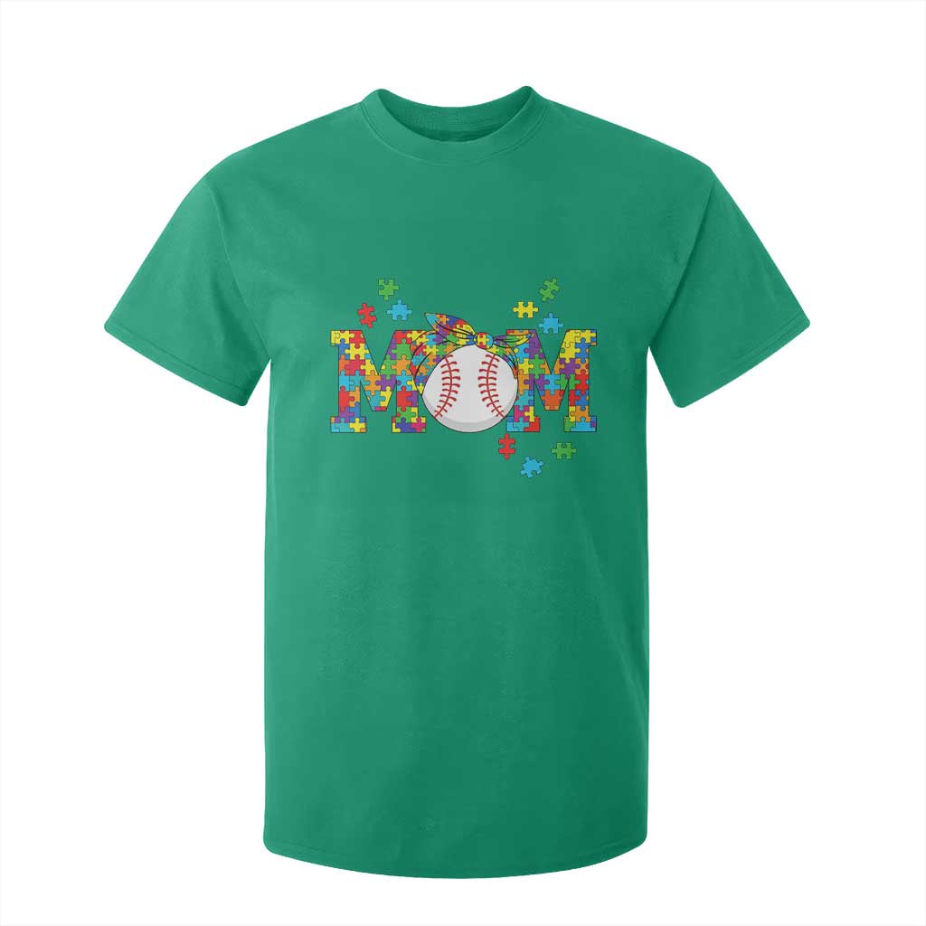 Autism Acceptance Baseball Mom T Shirt For Kid Proud Mom Inclusive Support Graphic TS12 Irish Green Print Your Wear