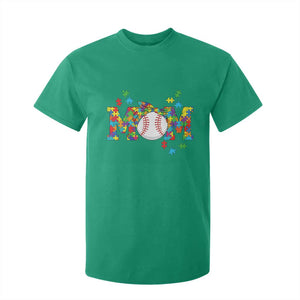 Autism Acceptance Baseball Mom T Shirt For Kid Proud Mom Inclusive Support Graphic TS12 Irish Green Print Your Wear