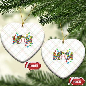 Autism Acceptance Baseball Mom Ceramic Ornament Proud Mom Inclusive Support Graphic TS12 Print Your Wear