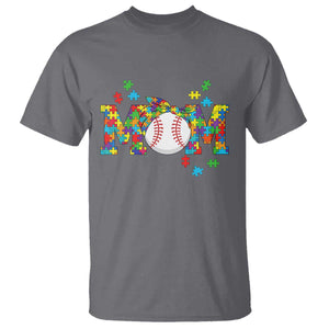 Autism Acceptance Baseball Mom T Shirt Proud Mom Inclusive Support Graphic TS12 Charcoal Print Your Wear