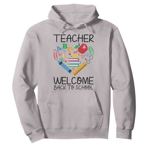 Teacher Welcome Back To School Hoodie Cute Classroom Gift TS12 Ice Gray Print Your Wear