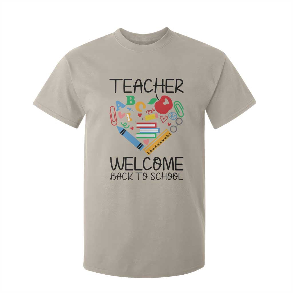 Teacher Welcome Back To School T Shirt For Kid Cute Classroom Gift TS12 Sand Print Your Wear