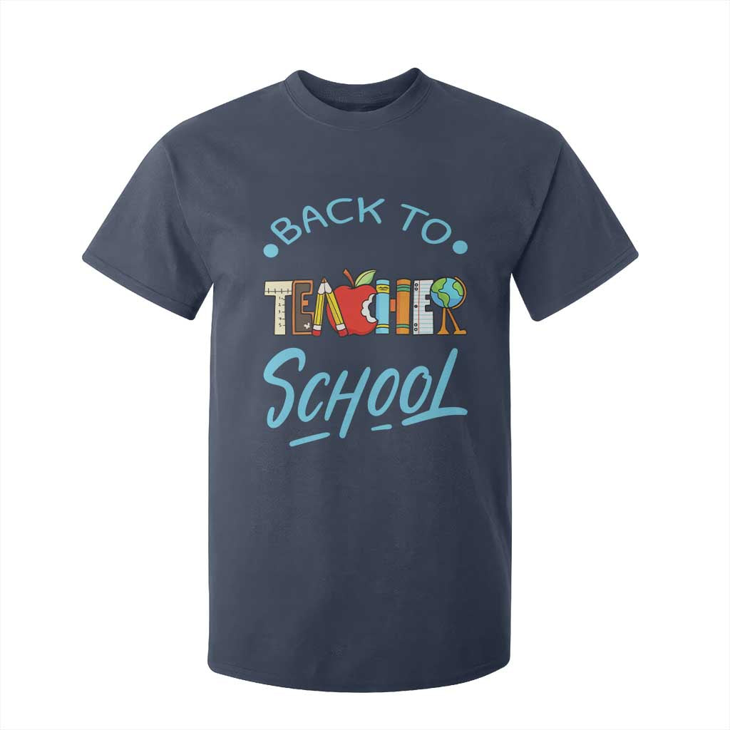 Back To School Teacher Life Funny Educator Gift T Shirt For Kid TS12 Navy Print Your Wear