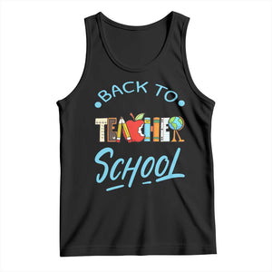 Back To School Teacher Life Funny Educator Gift Tank Top TS12 Black Print Your Wear