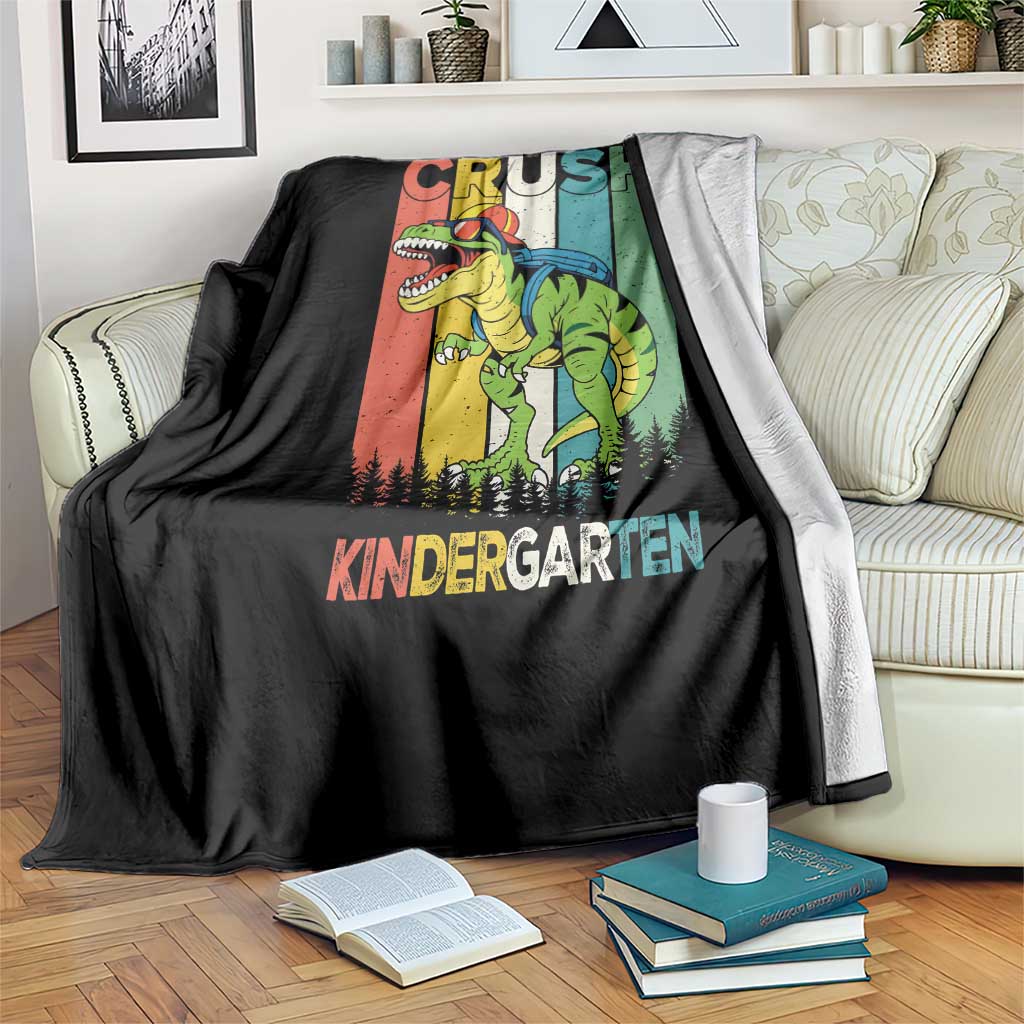 Funny Dinosaur Im Ready To Crush Kindergarten Gift Throw Blanket TS12 Print Your Wear